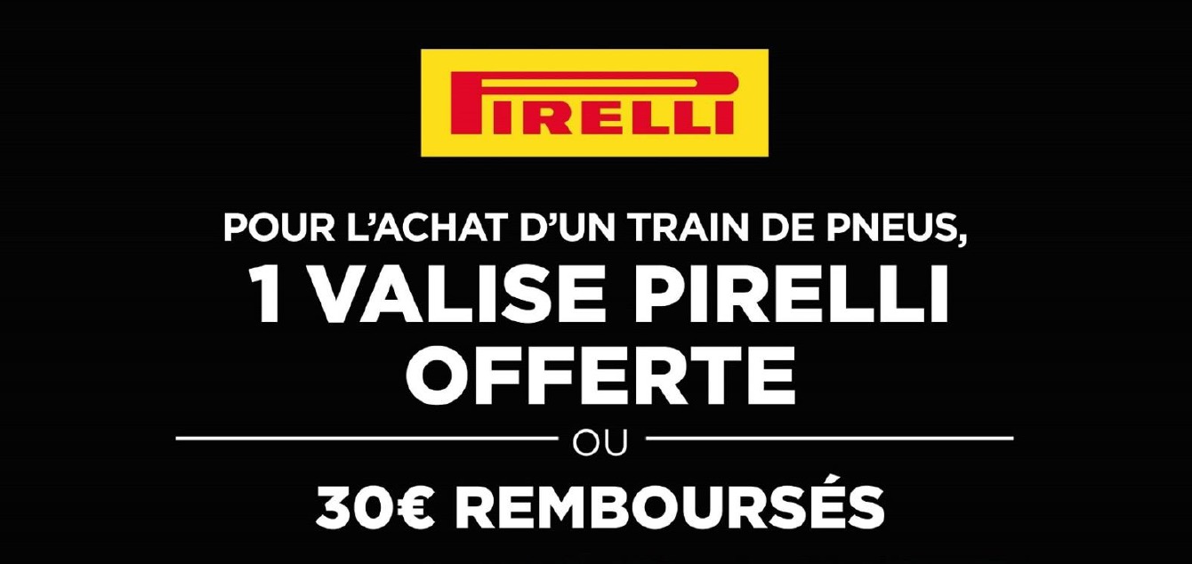 1 Valise OFFERTE Pour L’achat D’un Train De Pneus Ou 30 €