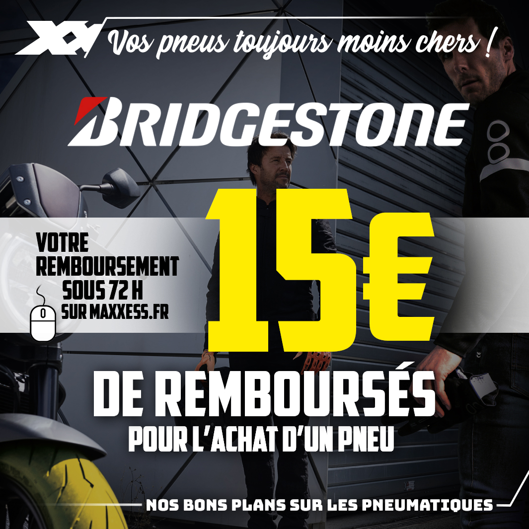 15€ De Remboursés Pour L’achat D’un Pneu BRIDGESTONE