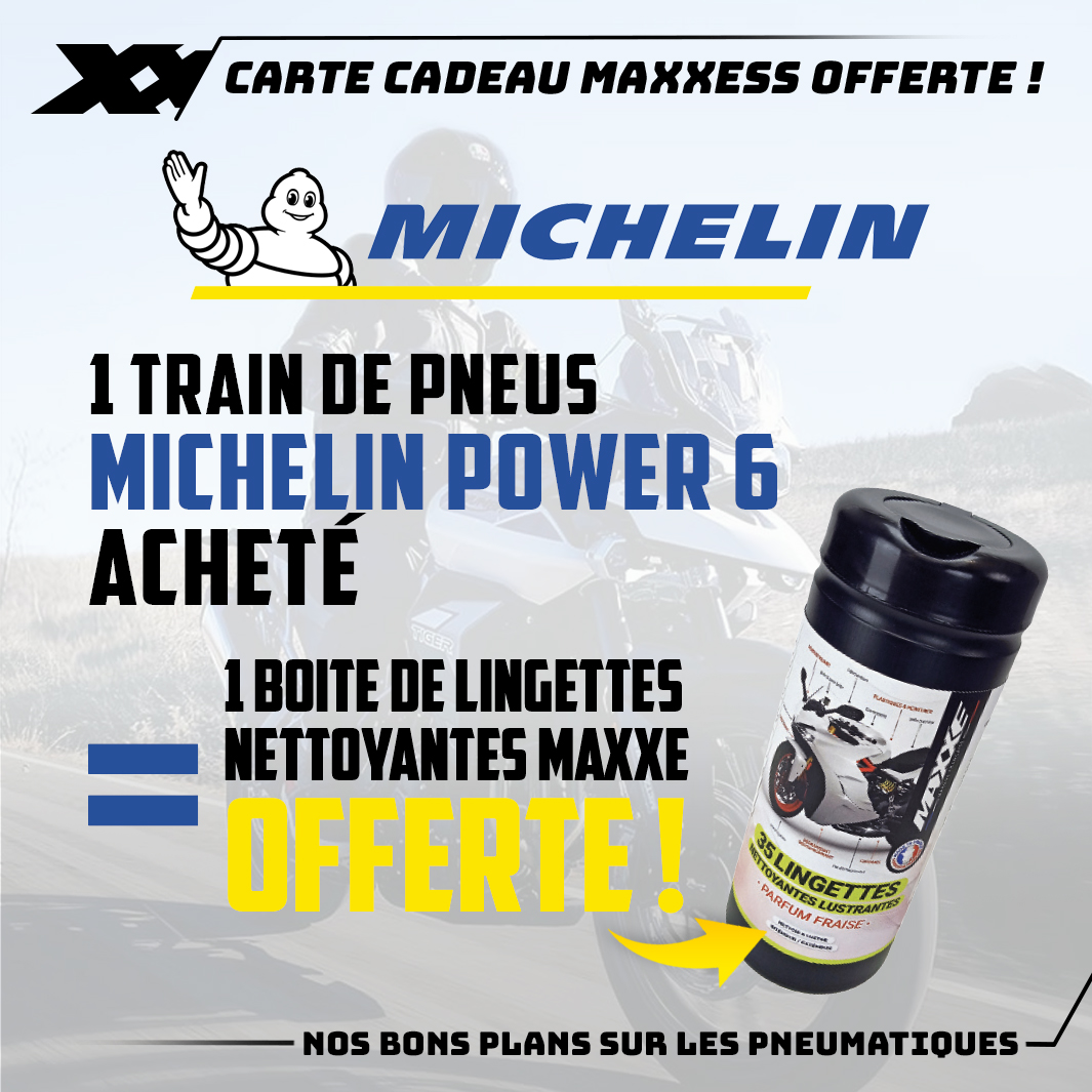 1 Boîte De Lingettes Nettoyantes OFFERTE Pour L’achat D’un Train Michelin POWER 6