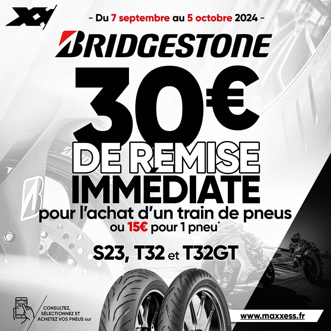 Jusqu’à 30 € De Remise Immédiate Pour L’achat De Pneus BRIDGESTONE