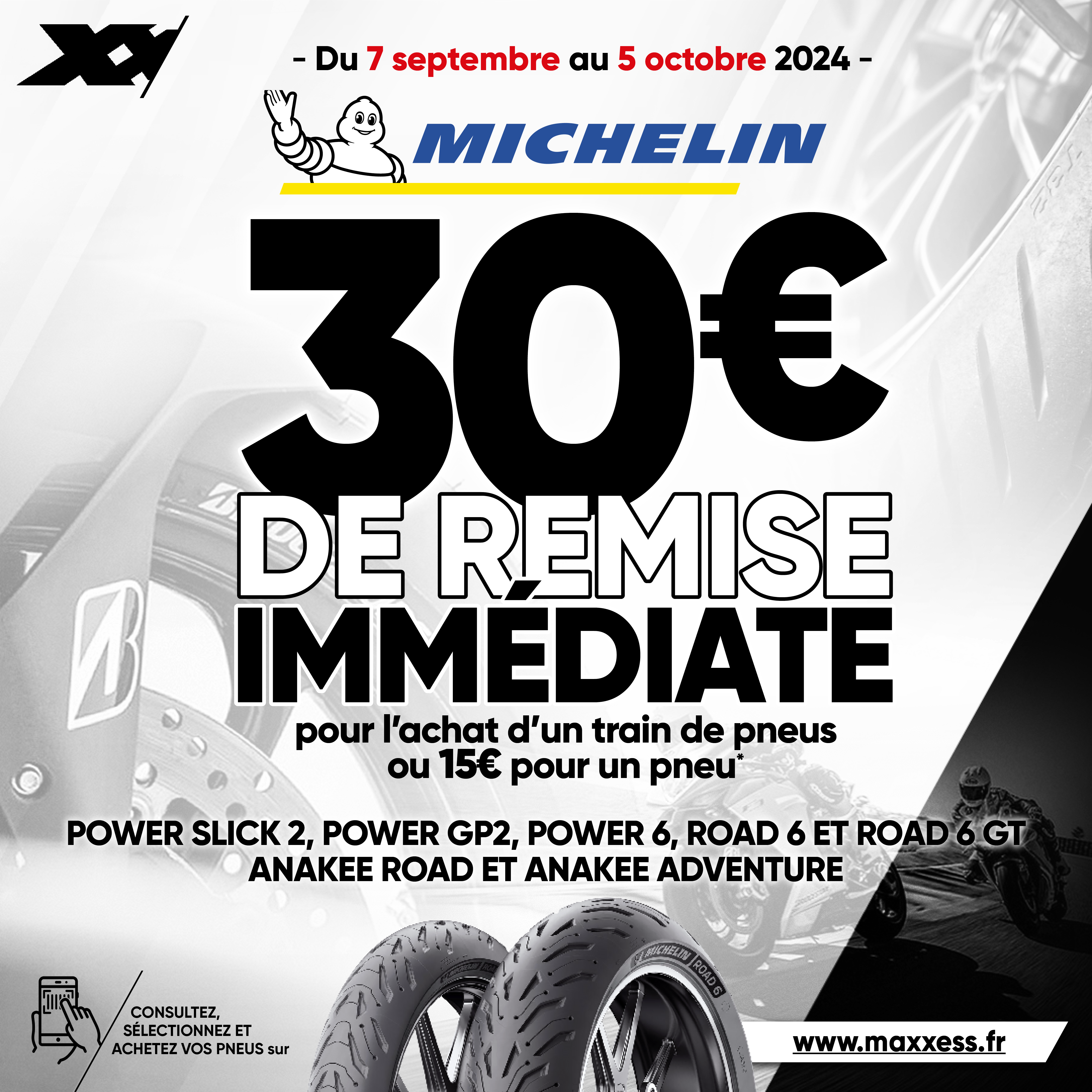 Jusqu’à 30 € De Remise Immédiate Pour L’achat De Pneus MICHELIN