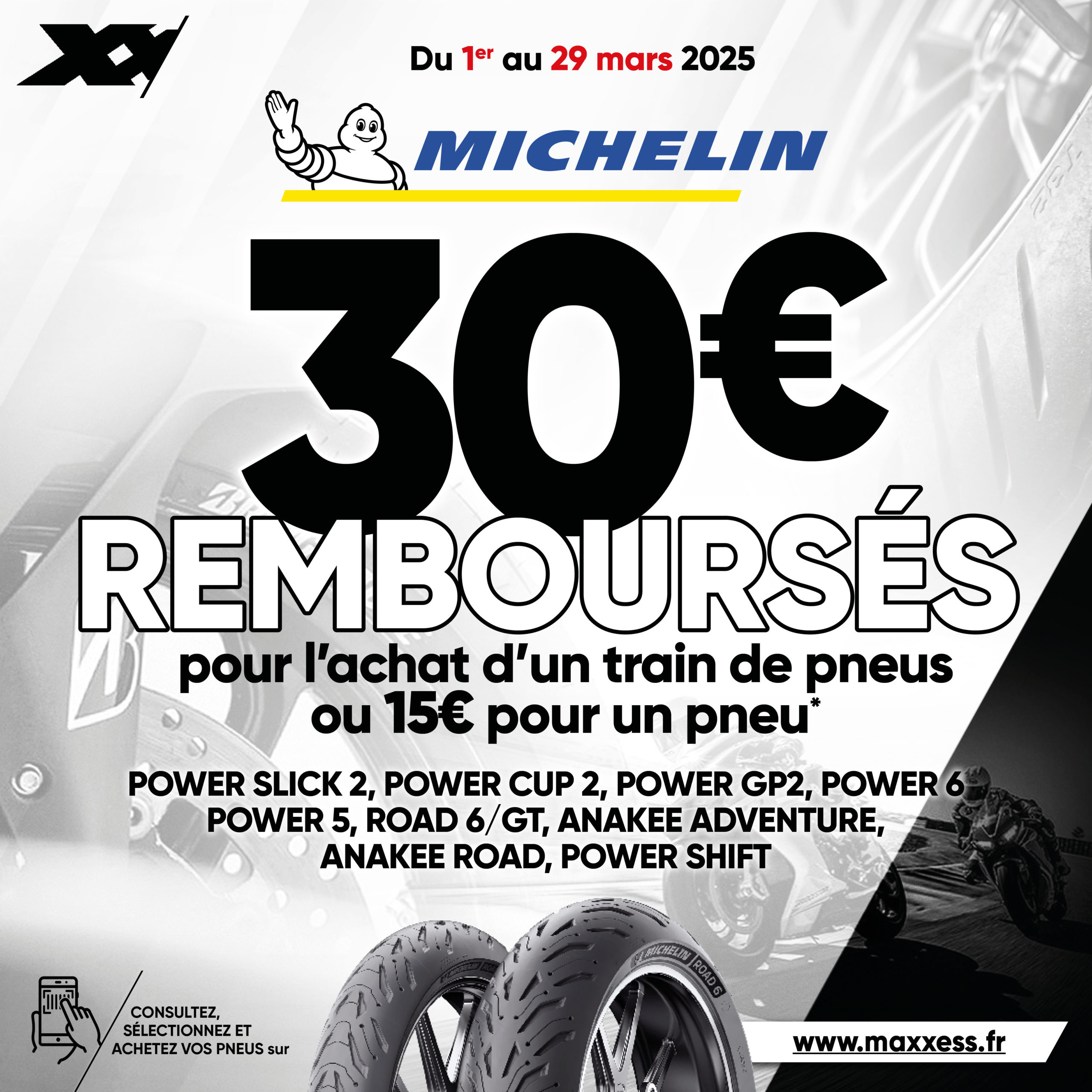 Jusqu’à 30 € De Remboursés Pour L’achat De Pneus MICHELIN