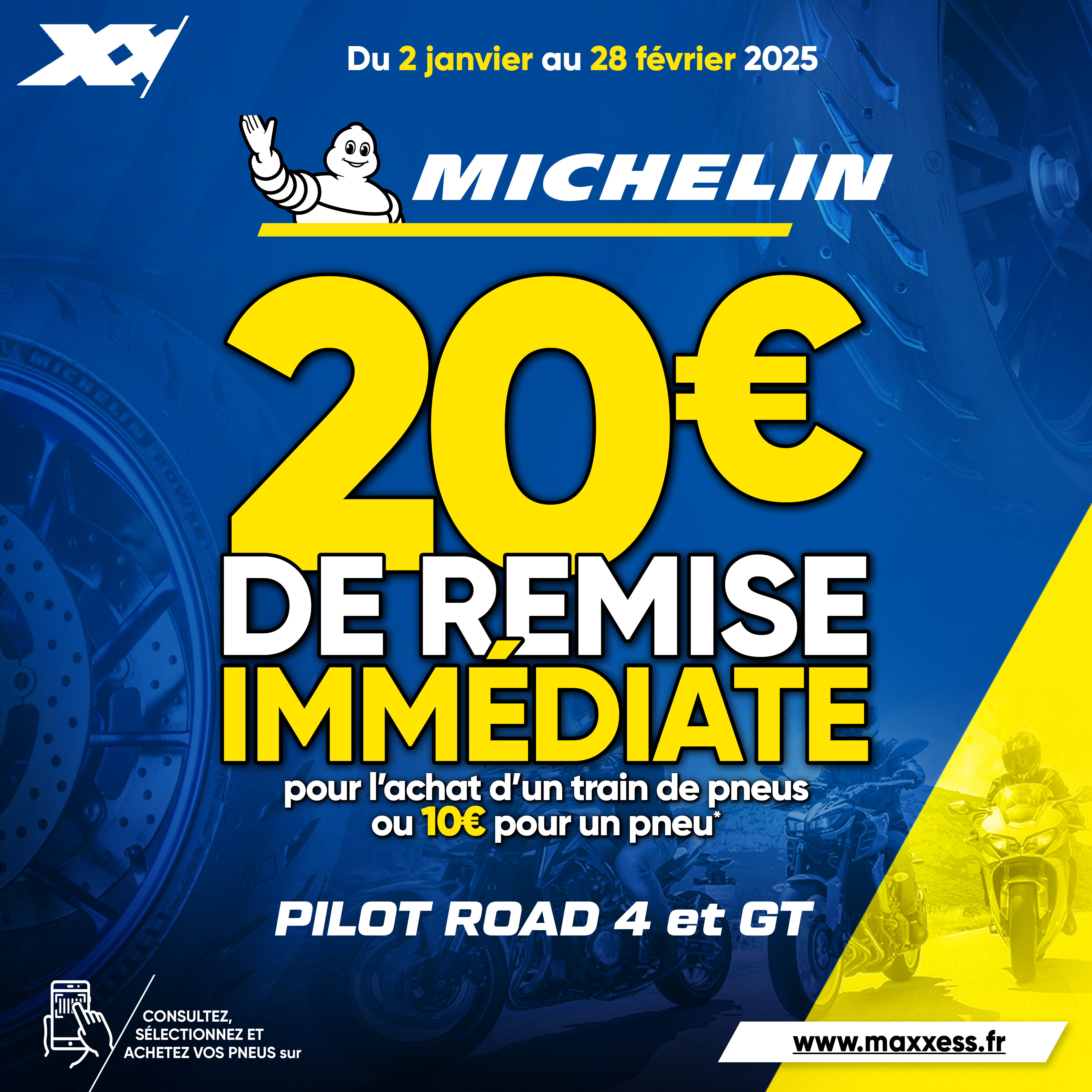 Jusqu’à 20 € De Remise Immédiate Pour L’achat De Pneus MICHELIN