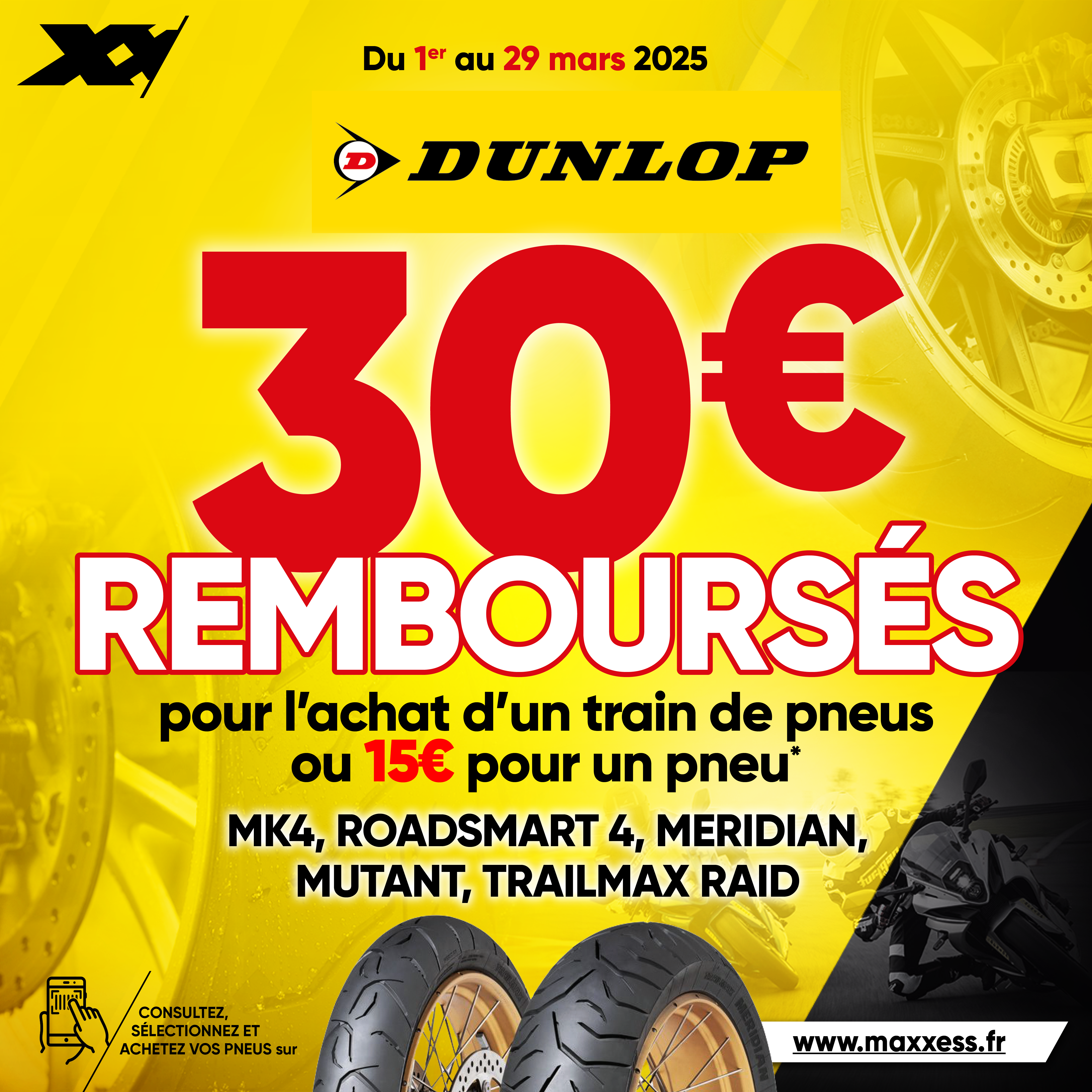 Jusqu’à 30 € De Remboursés Pour L’achat De Pneus DUNLOP