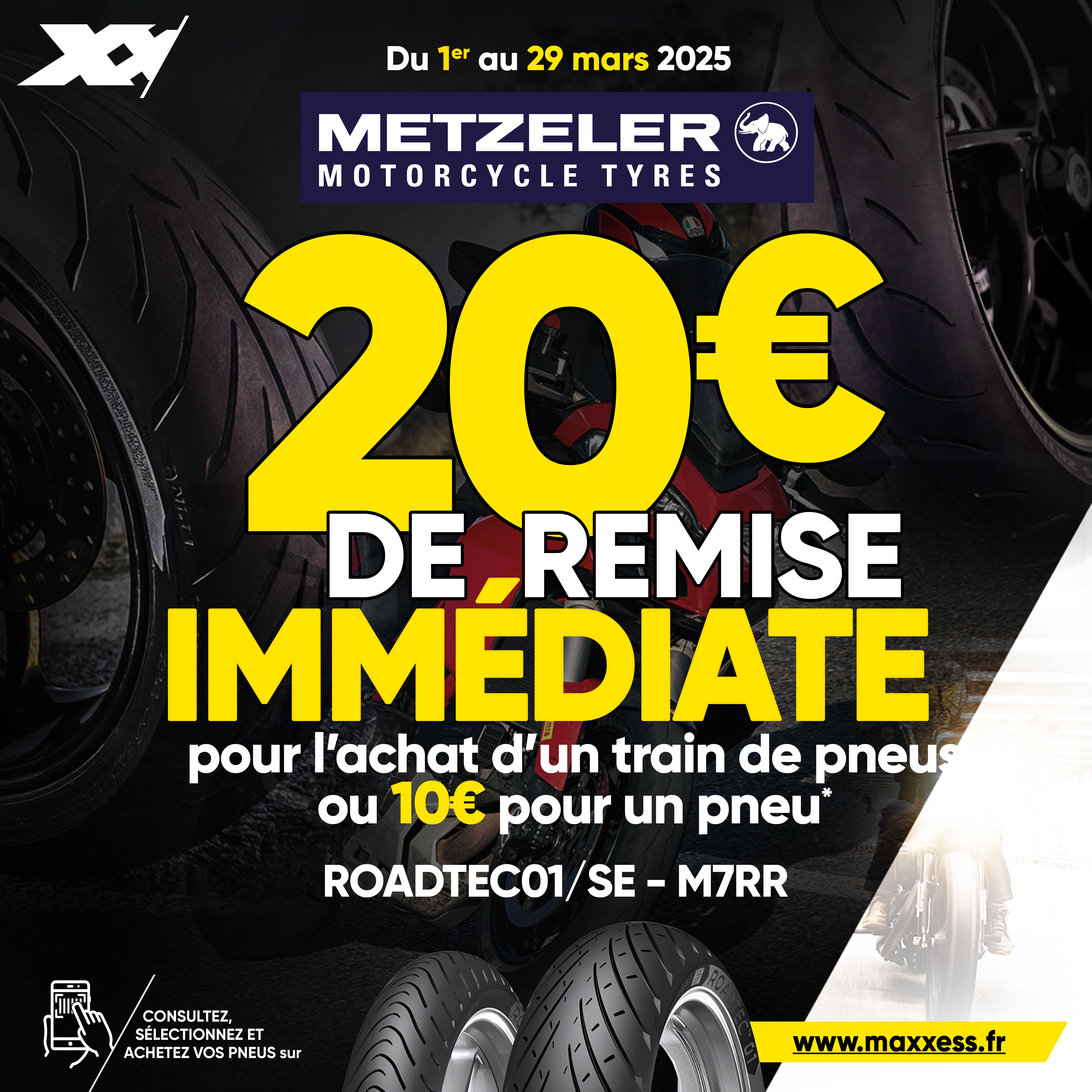 Jusqu’à 20 € De Remise Immédiate Pour L’achat De Pneus METZELER