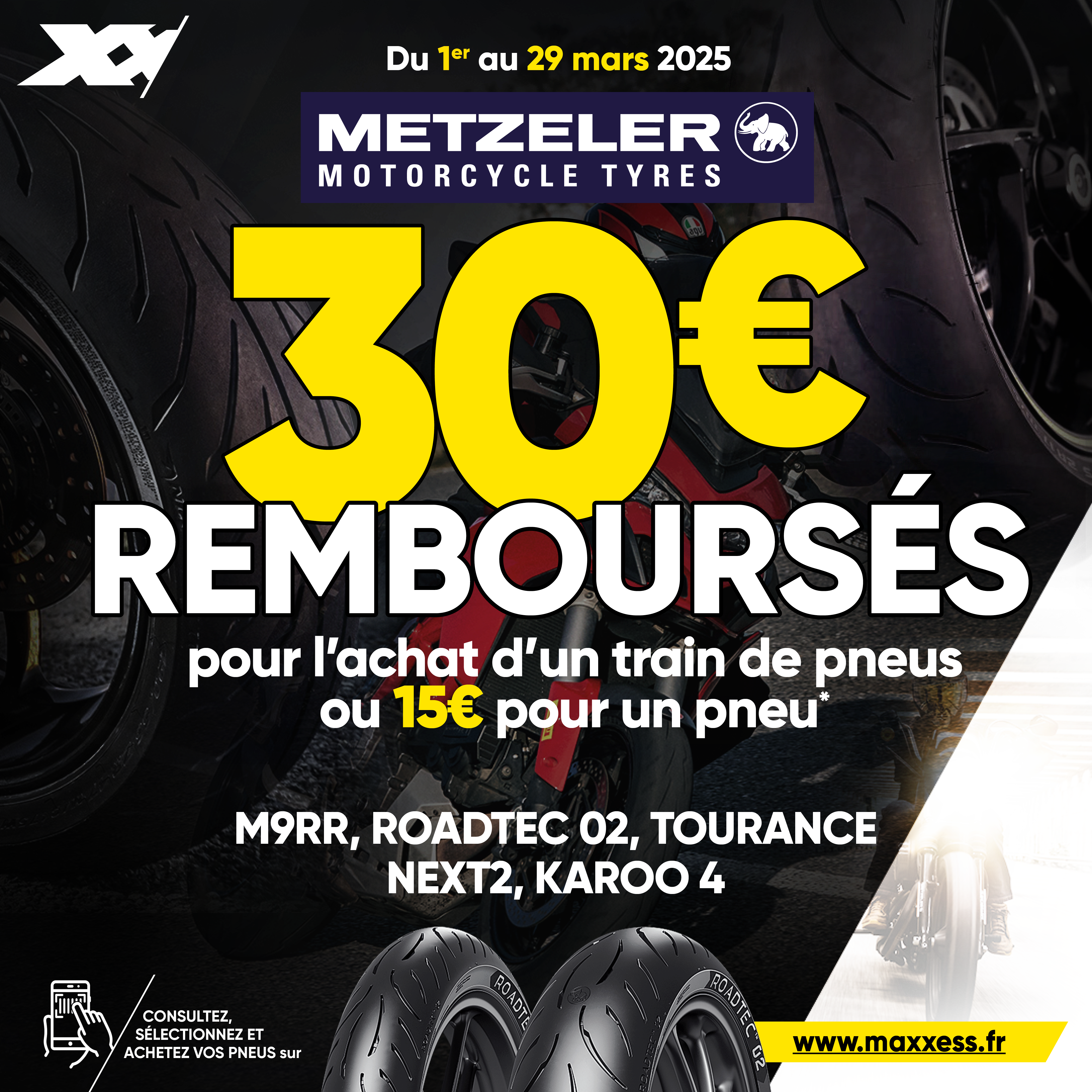 Jusqu’à 30 € De Remboursés Pour L’achat De Pneus METZELER