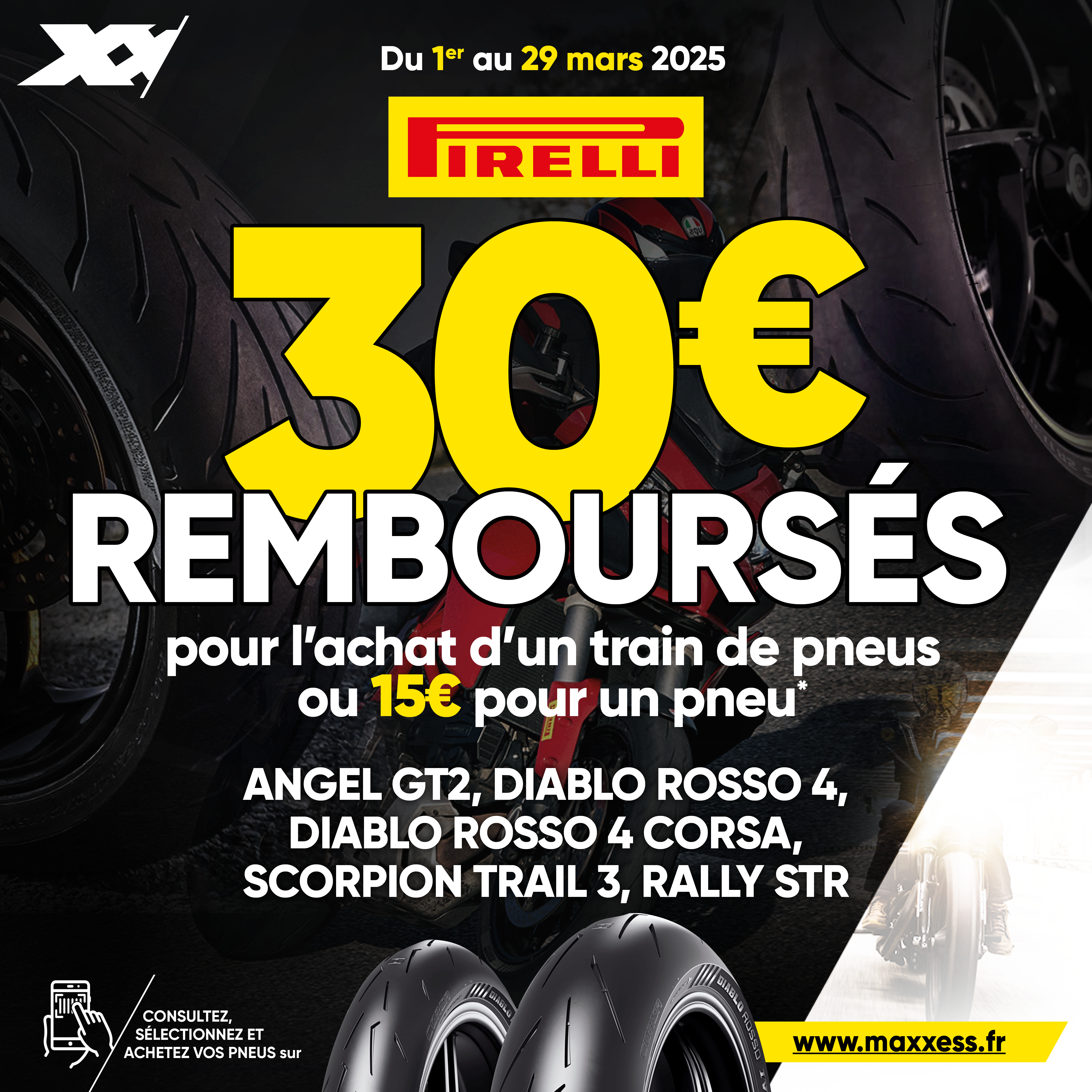 Jusqu’à 30 € De Remboursés Pour L’achat De Pneus PIRELLI