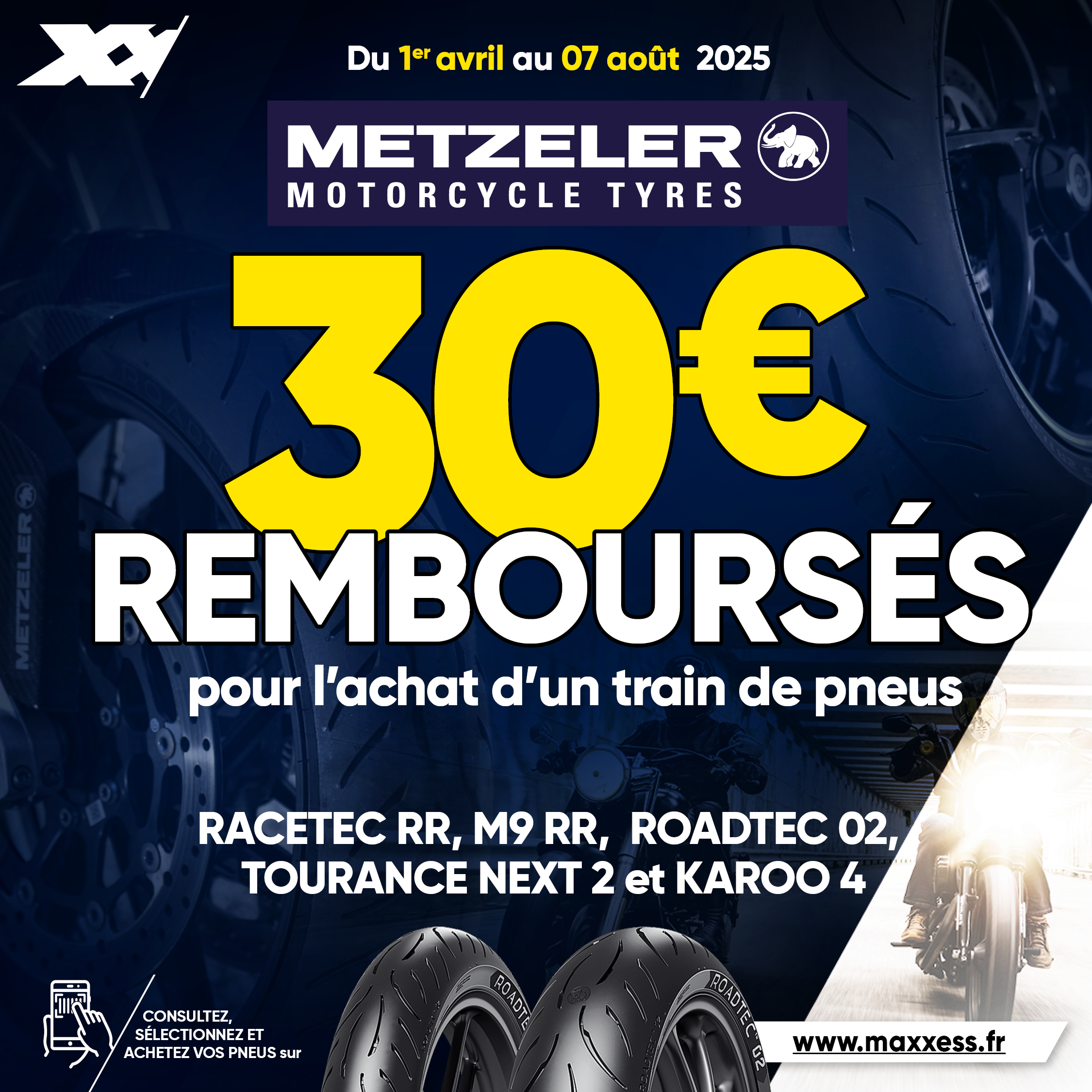 30 € De Remboursés Pour L’achat De Pneus METZELER